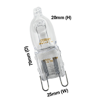 4055548822 Lamp Halogen 25W 240V G9 Pyro  Electrolux Oven/Stove