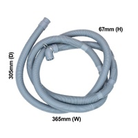 900404230 Universal 2.6m Drain Hose 20mm Unilux Washing Machine